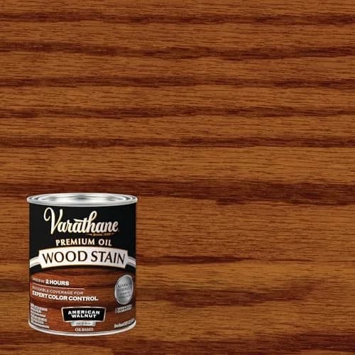 Varathane Premium Wood Stain Quart American Walnut | Oil-Based Interior Wood Finish thumbnail 2