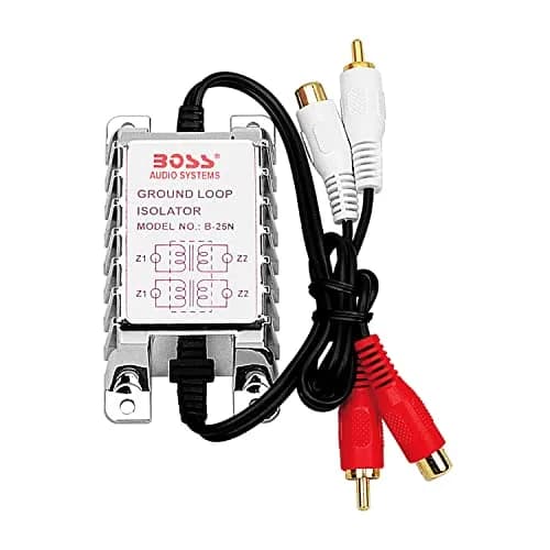 BOSS Audio Systems B25N Ground Loop Isolator Noise Filter | 0.13 kg (0.30 Lbs) White thumbnail 1