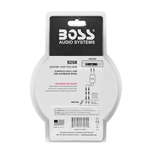 BOSS Audio Systems B25N Ground Loop Isolator Noise Filter | 0.13 kg (0.30 Lbs) White thumbnail 3