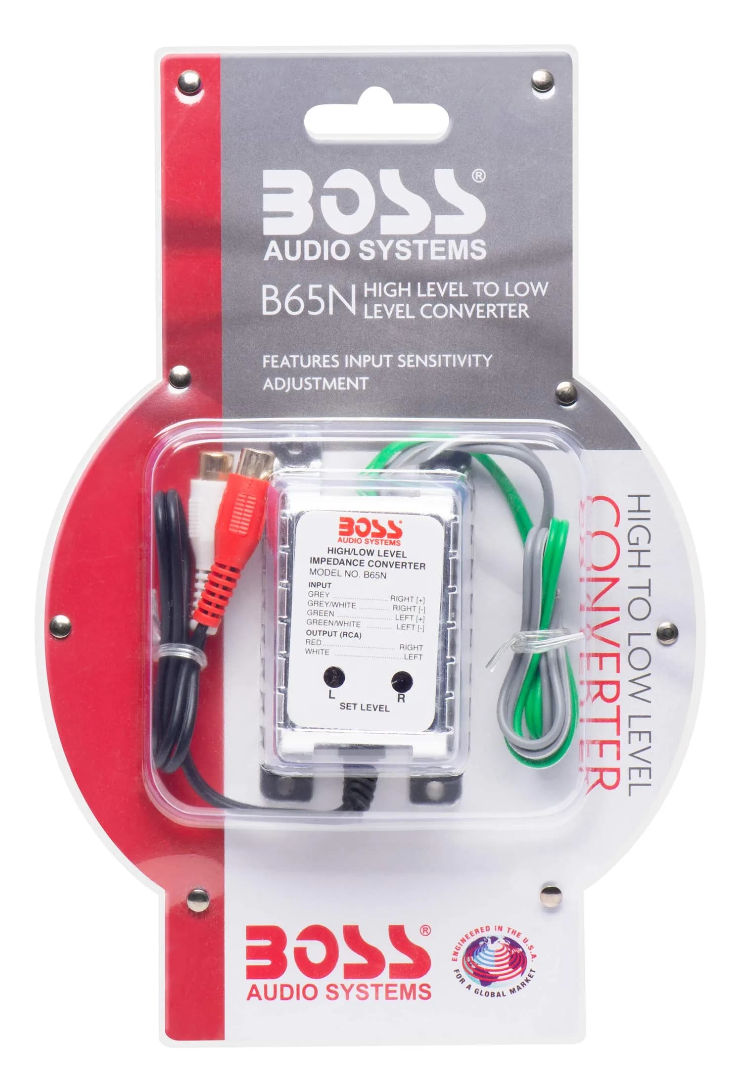 BOSS Audio Systems B65N High Level to RCA Converter & Ground Loop Isolator | Noise Filter for Car Audio Systems - view 2