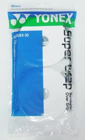 YONEX Super GRAP Overgrip 30 Pack White | Tacky, Sweat-Absorbing Tennis Grip (1200mm x 25mm x 0.6mm) thumbnail 3