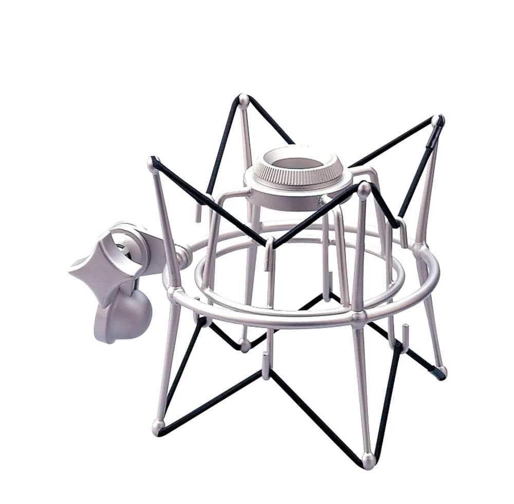 Samson SP01 Spider Mount | Shock Mount for Condenser Microphones in Silver