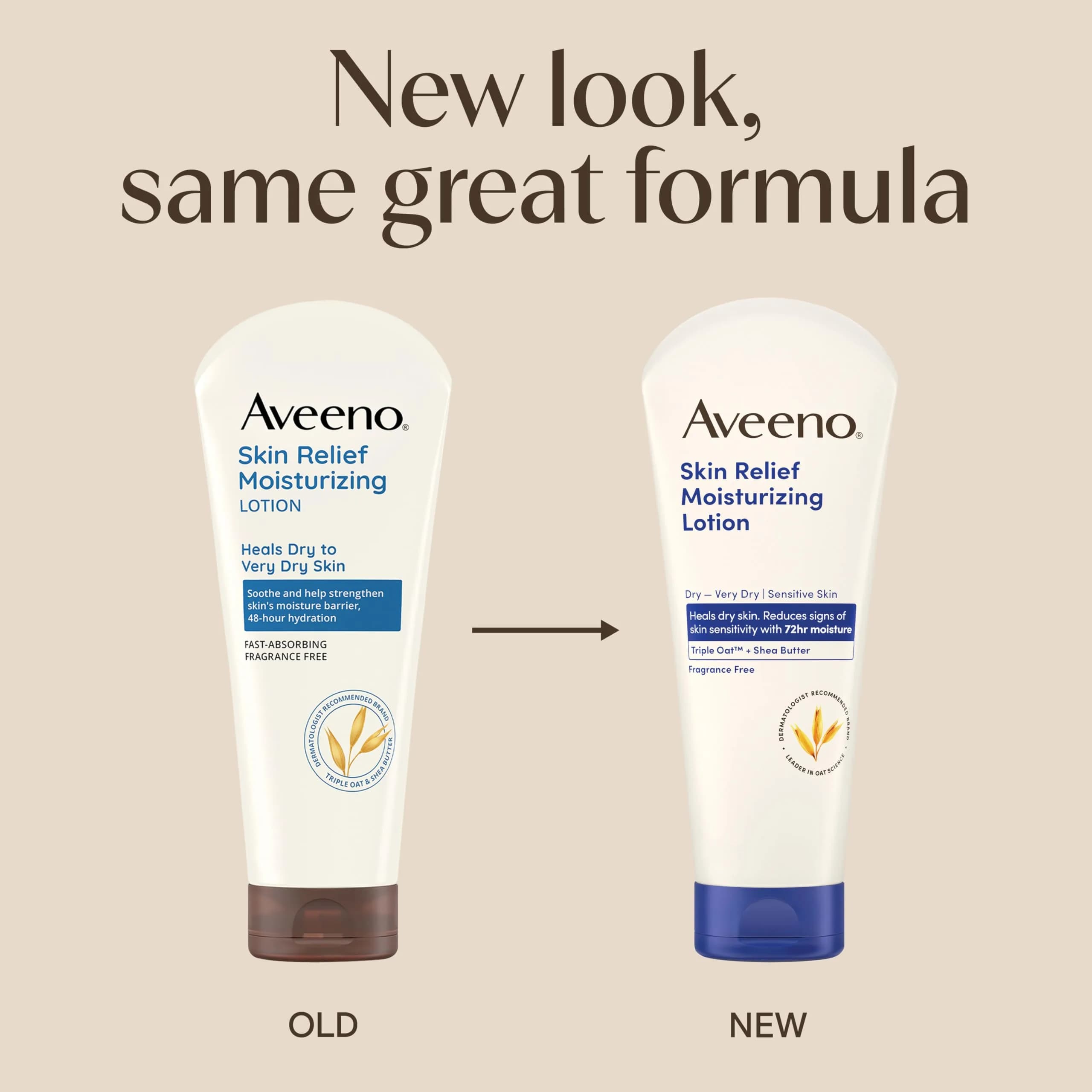 Aveeno Skin Relief Moisturizing Lotion 237ml (8 Fl Oz) | Heals Very Dry, Sensitive Skin - view 2