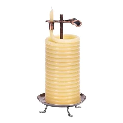 Candle by the Hour 80-Hour Citronella Candle | Eco-friendly Beeswax with Cotton Wick, Yellow thumbnail 1