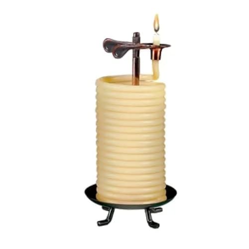 Candle by the Hour 80-Hour Citronella Candle | Eco-friendly Beeswax with Cotton Wick, Yellow thumbnail 4