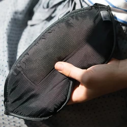 Lewis N. Clark Comfort Sleep Mask | Eye Mask for Travel | Breathable & Light Blocking | 2 Pack | Black thumbnail 5