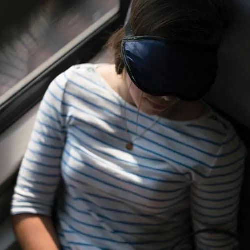 Lewis N. Clark Comfort Sleep Mask | Eye Mask for Travel | Breathable & Light Blocking | 2 Pack | Black thumbnail 6
