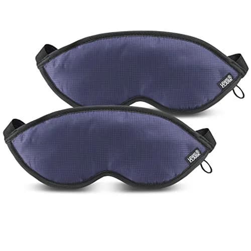 Lewis N. Clark Comfort Eye Mask + Sleep Aid 2 Pack | Total Darkness & Adjustable Fit for Travel & Home thumbnail 1