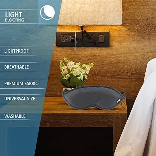 Lewis N. Clark Comfort Eye Mask + Sleep Aid 2 Pack | Total Darkness & Adjustable Fit for Travel & Home thumbnail 4