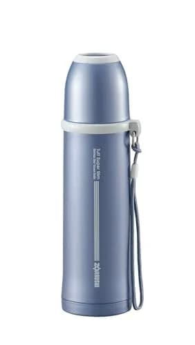 Zojirushi Water Bottle Stainless Steel Bottle 250ml | Metallic Blue Lightweight Insulated Beverage Container thumbnail 1