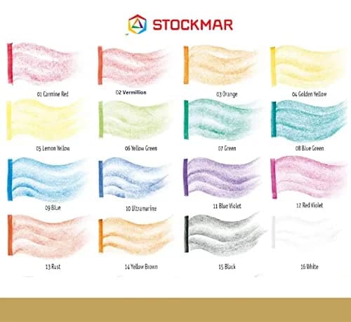 STOCKMAR Wax Block Crayons 16 Assorted Colors in Tin Case | Beeswax-Based Art Crayons for Drawing & Coloring thumbnail 10