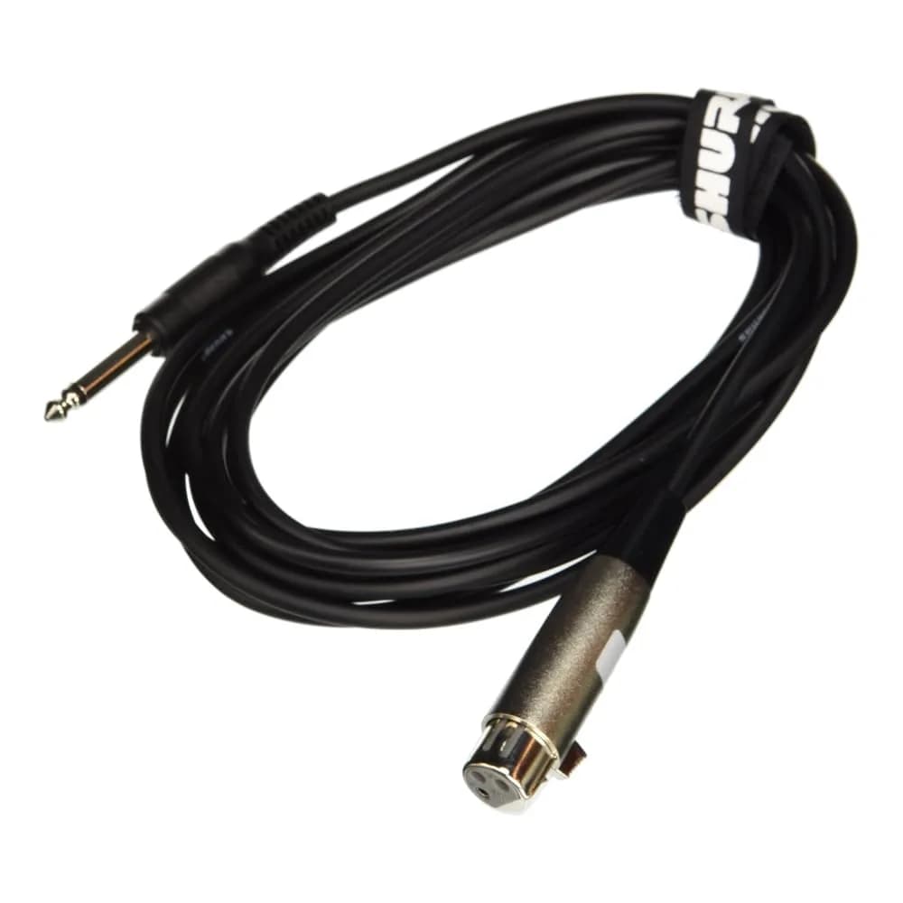 Shure C15AHZ 15-Feet Microphone Cable with 1/4-Inch Phone Plug | 4.6m Tangle-Free Audio Cable