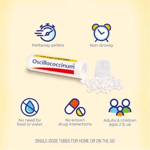 Boiron Oscillococcinum 12 Doses | Homeopathic Flu Relief for Body Aches, Headache, Fever, Chills, Fatigue thumbnail 3
