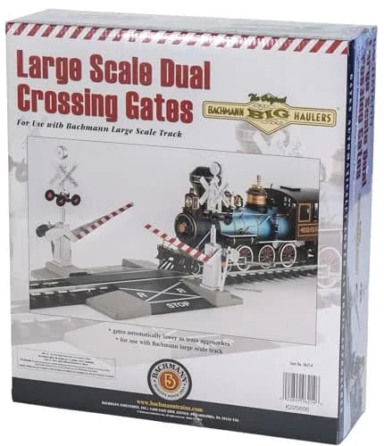 Bachmann Trains Steel Alloy Track with Operating Crossing Gate - G Scale | 1.13 kg (2.55 lb) | Indoor Use Only thumbnail 4