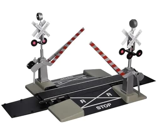 Bachmann Trains Steel Alloy Track with Operating Crossing Gate - G Scale | 1.13 kg (2.55 lb) | Indoor Use Only thumbnail 1