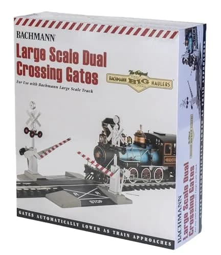 Bachmann Trains Steel Alloy Track with Operating Crossing Gate - G Scale | 1.13 kg (2.55 lb) | Indoor Use Only thumbnail 3