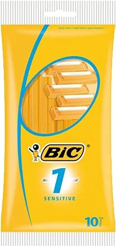 BIC Sensitive Disposable Razors for Men 10-Pack | Sensitive Skin Focus, Smooth Shave thumbnail 1