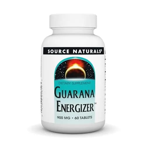 Source Naturals Guarana Energizer 60 Tablets | Long-Lasting Energy Support with Caffeine thumbnail 1