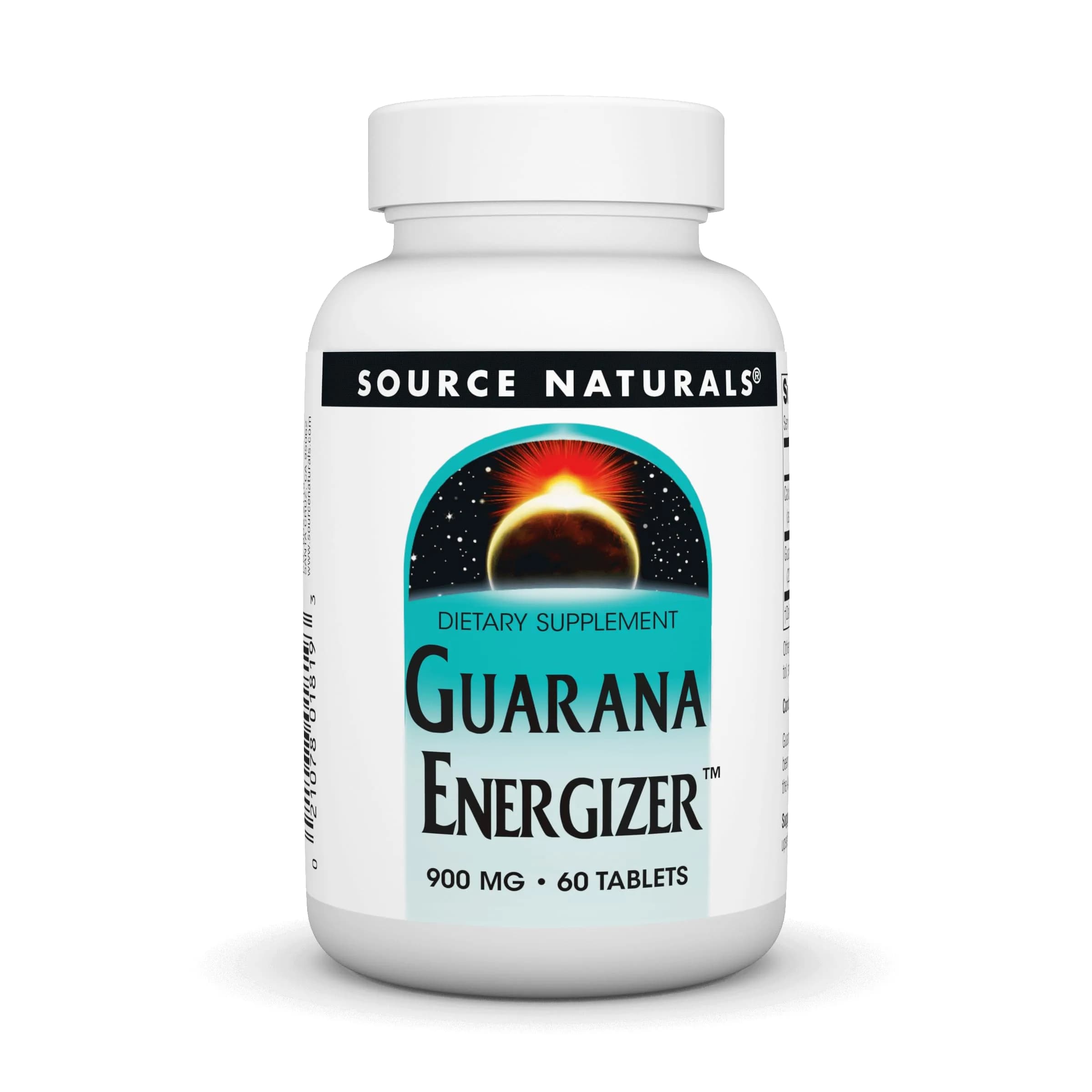 Source Naturals Guarana Energizer 60 Tablets | Long-Lasting Energy Support with Caffeine - main product image