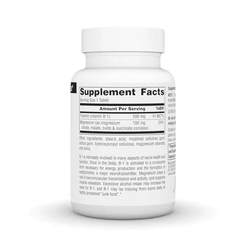 Source Naturals Vitamin B-1, Thiamin, 500mg | Supports Nerve & Energy (70-120 chars) thumbnail 2