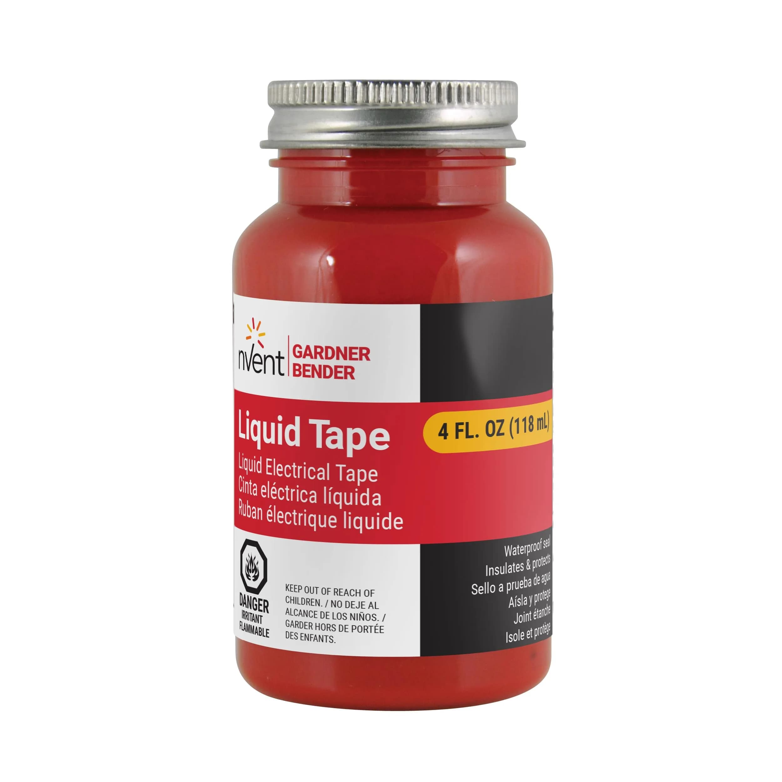 Gardner Bender Red Liquid Electrical Tape 4 Fl Oz (118ml) | Seals, Insulates & Protects - main product image