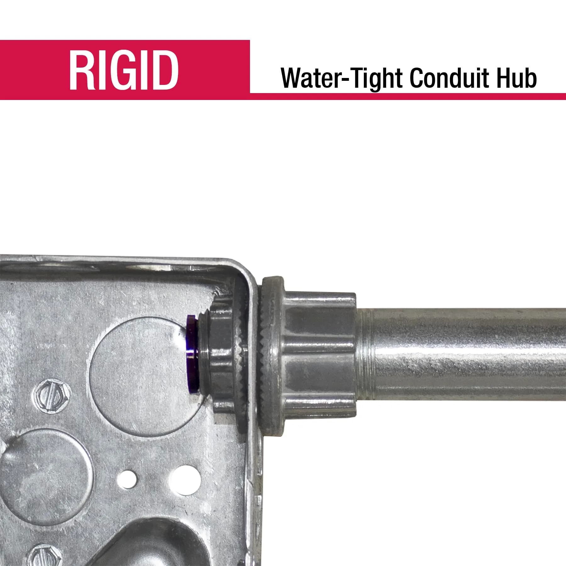 Sigma ProConnex 02-54072 1" Rigid Watertight Hub Fitting, 0.4 lb (0.18 kg) | UL Listed for Wet Locations - view 4