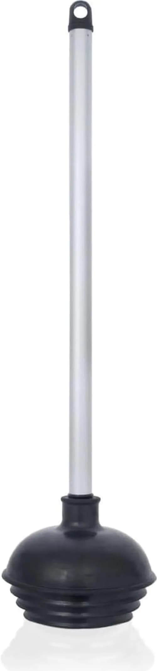 NEIKO 60166A Heavy Duty Toilet Plunger with Patented All-Angle Design | Aluminum Handle, Black, 1-Pack - main product image