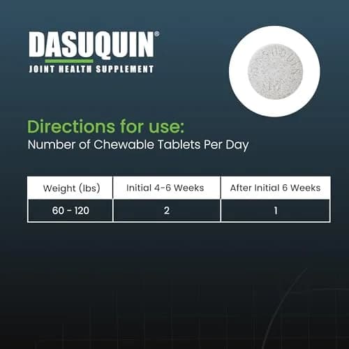 Nutramax Dasuquin MSM Joint Supplement for Large Dogs, 150 Chewable Tablets | Vet Recommended Canine Mobility Support thumbnail 8
