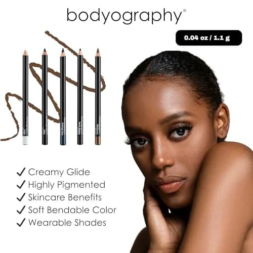 Bodyography Cream Eye Pencil Virgin - White Wooden Eyeliner for Eyes & Eyebrows, Long-Lasting Cruelty-Free Coconut Oil Cosmetic Liner thumbnail 4