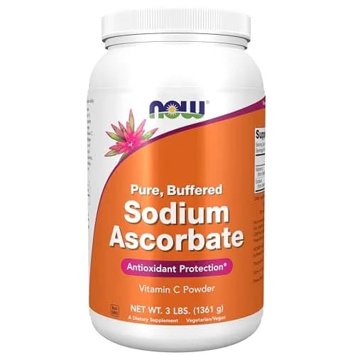 NOW Supplements Sodium Ascorbate Powder 3 lb | Buffered Vitamin C Antioxidant thumbnail 1