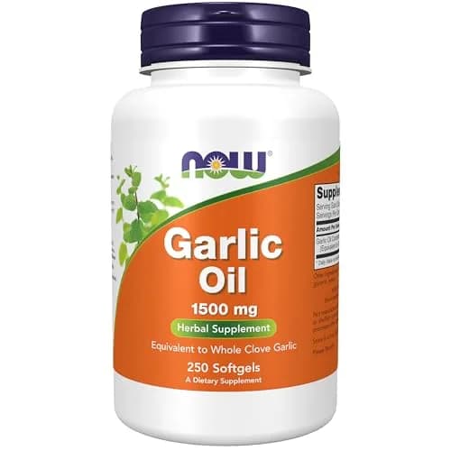 NOW Foods Garlic Oil 1500 mg Herbal Supplement 250 Softgels | Natural Sulfur Compounds thumbnail 1