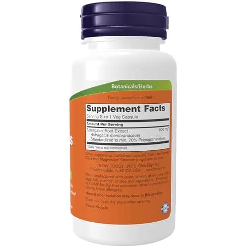 NOW Foods Astragalus Extract Immune Support 500 mg (156 g / 0.35 oz) | Standardized to 70% Polysaccharides thumbnail 2