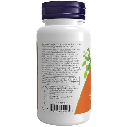 NOW Foods Astragalus Extract Immune Support 500 mg (156 g / 0.35 oz) | Standardized to 70% Polysaccharides thumbnail 3