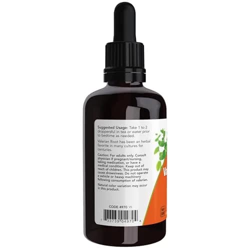 NOW Valerian Root Extract Liquid 2 oz | Supports Sleep & Relaxation thumbnail 3