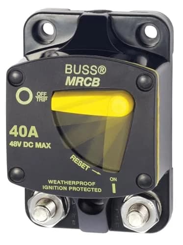 Blue Sea Systems 7138 187-Series Circuit Breaker, Surface Mount, 40A | Waterproof, High-Torque, Safe for Boats thumbnail 1