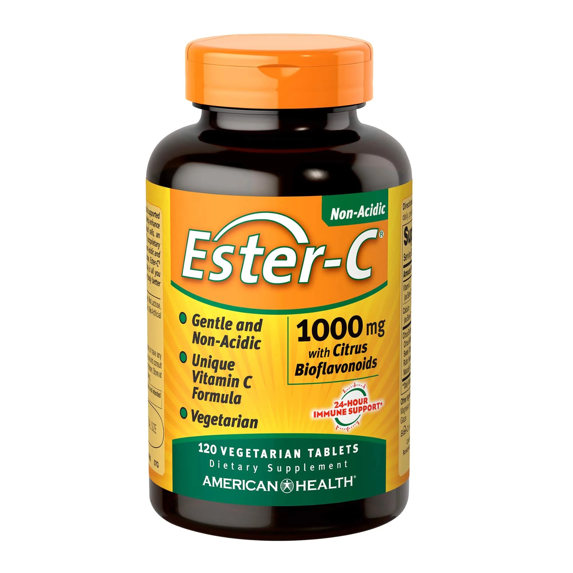 American Health Ester-C 1000mg Tablets | Non-GMO, Vegan, Citrus Bioflavonoids, 120ct — Tablet