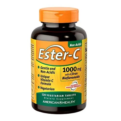 American Health Ester-C 1000mg Tablets | Non-GMO, Vegan, Citrus Bioflavonoids, 120ct thumbnail 1