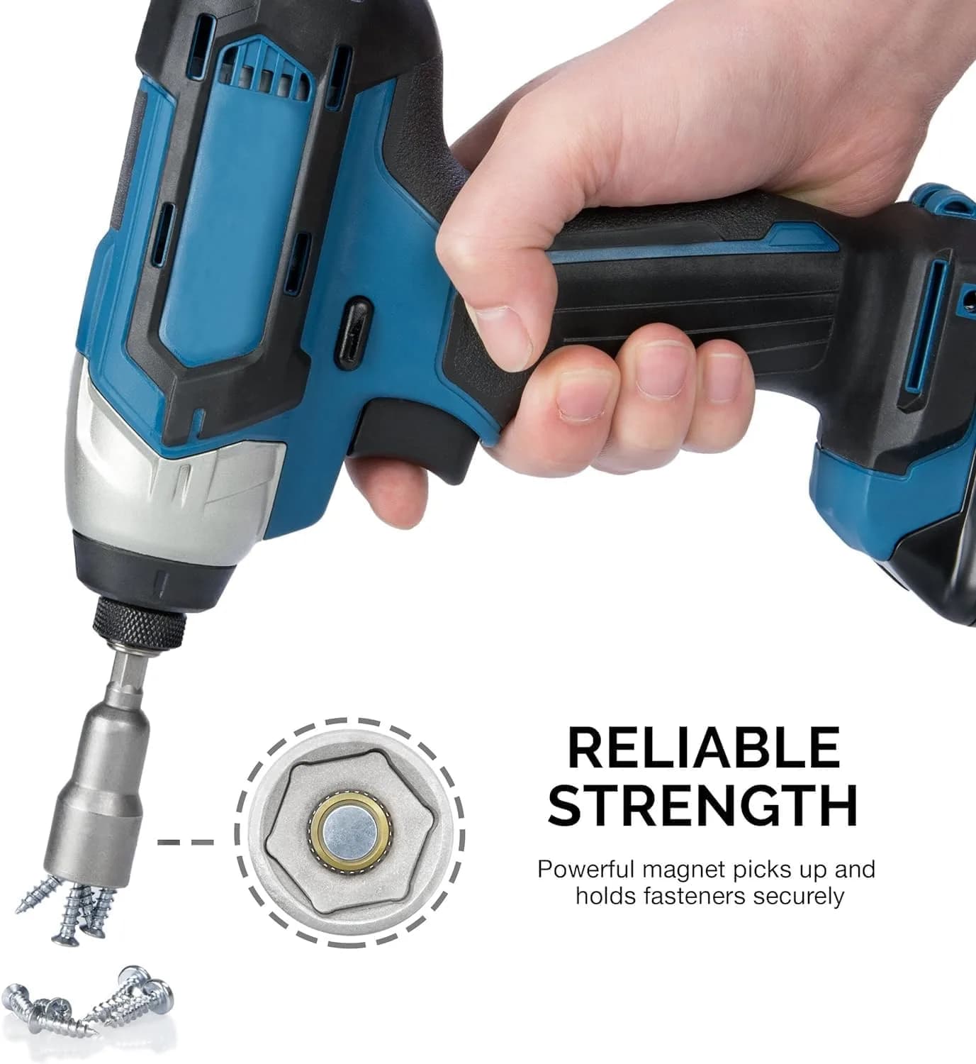 NEIKO 10066A Magnetic Nut Driver Set 5 Piece SAE 1/4" to 1/2" | Cr-V Steel - view 3