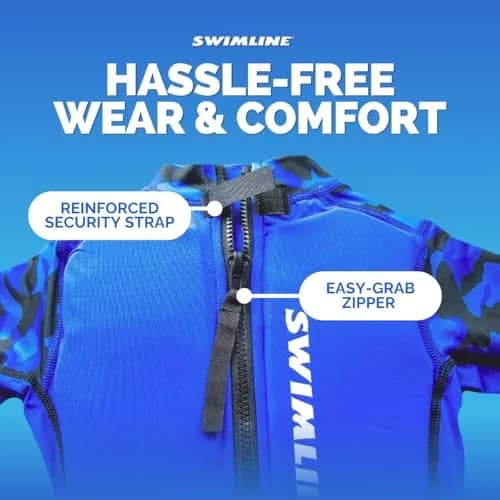 Swimline Kids Floatation Swimsuit Trainer Vest | Supportive Water Confidence for 20-55 lb | USA Import thumbnail 5