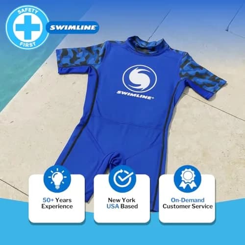 Swimline Kids Floatation Swimsuit Trainer Vest | Supportive Water Confidence for 20-55 lb | USA Import thumbnail 7