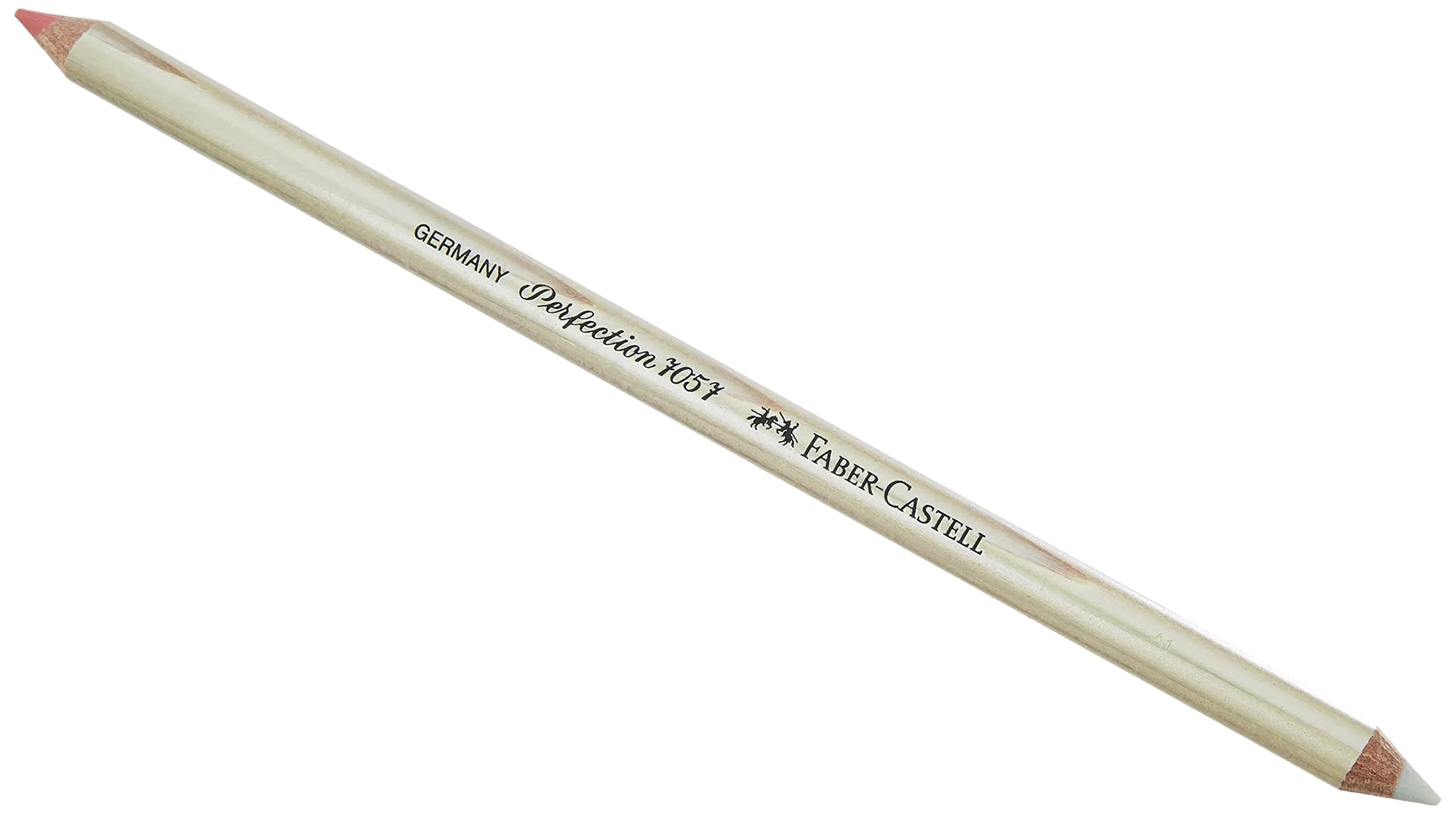 Faber-Castell Miscellaneous Perfection 7057 Eraser Pencil | Dual End PVC-Free Eraser for Artists & Students — Beige