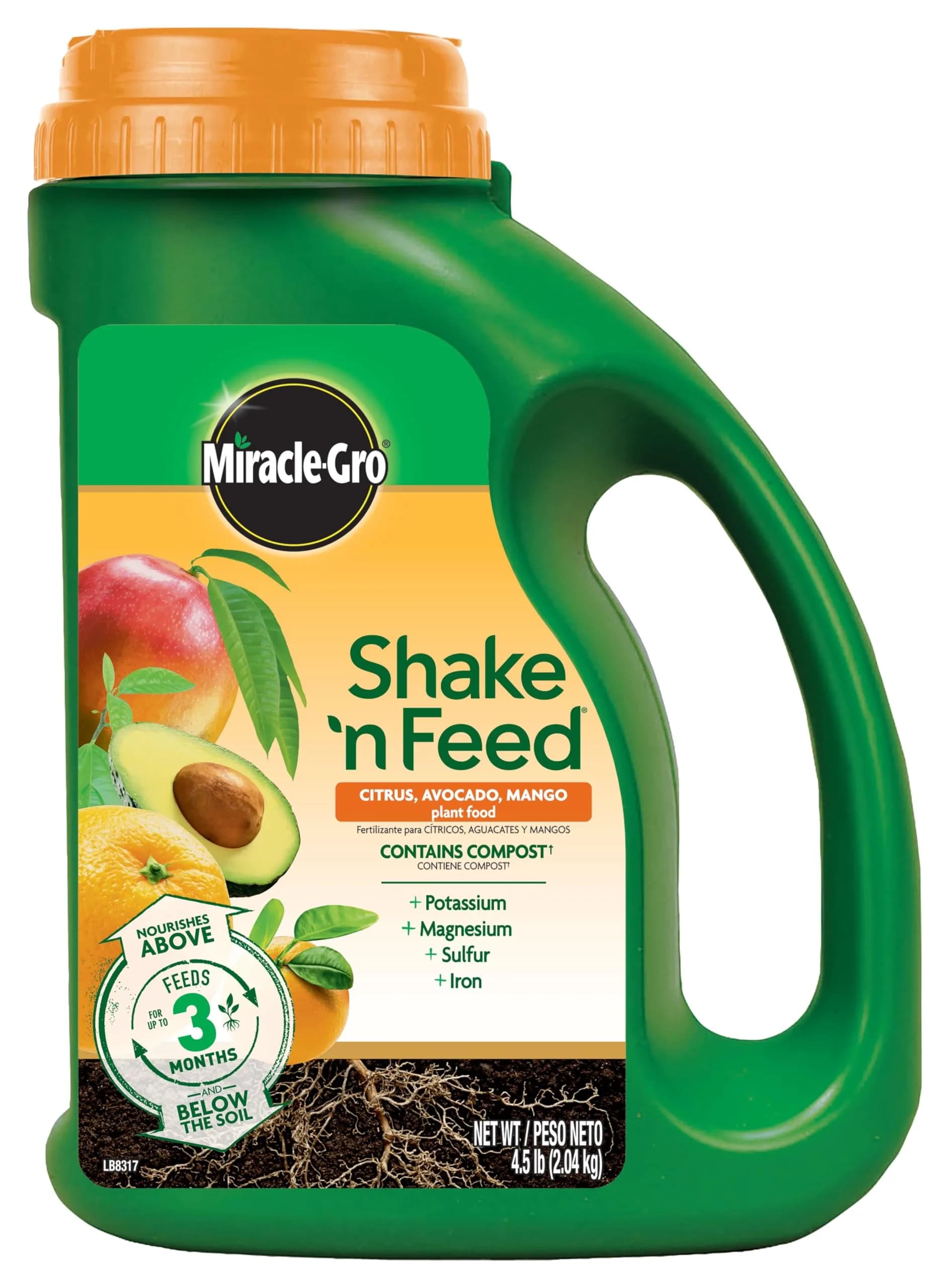 Miracle-Gro Shake 'N Feed Citrus, Avocado, Mango Plant Food | Fertilizer for In-Ground & Container Plants, 4.5 lbs — 4.5 lb.
