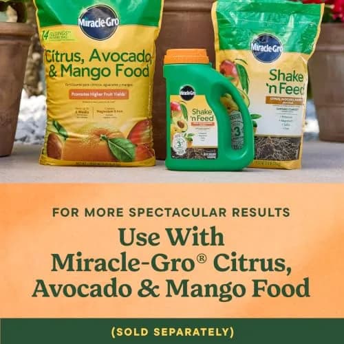 Miracle-Gro Shake 'N Feed Citrus, Avocado, Mango Plant Food | Fertilizer for In-Ground & Container Plants, 4.5 lbs thumbnail 4