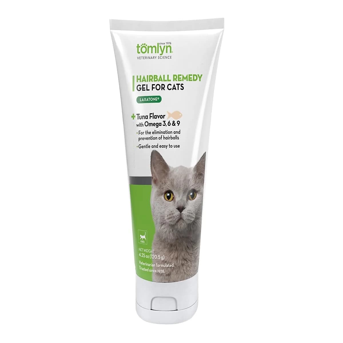 Tomlyn Hairball Gel for Cats Tuna 4.25 oz | Supports Digestive Health & Hairball Prevention