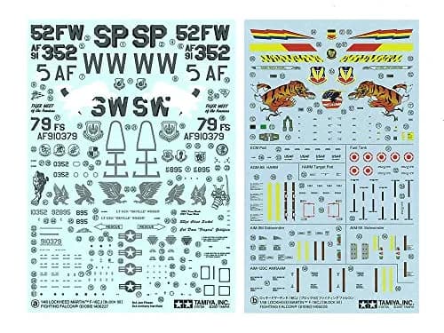 Tamiya 61098 1/48 Lockheed Martin F-16CJ Plastic Model Airplane Kit | Accurate USAF Fighter-Bomber thumbnail 7
