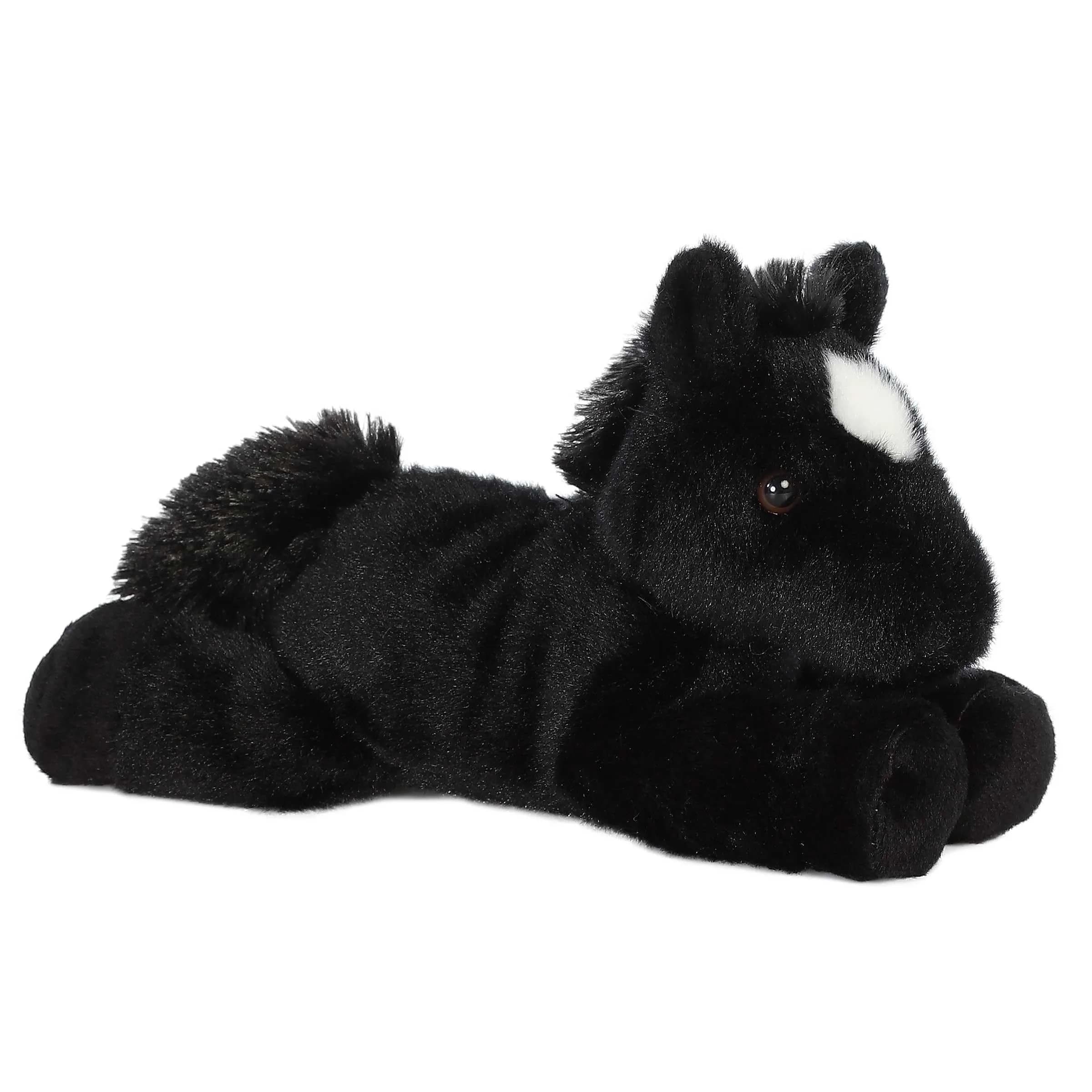 Aurora Beau Horse Stuffed Animal 8-Inch Black Plush Toy | ASTM-Tested Non-Toxic Toy Figure - view 2