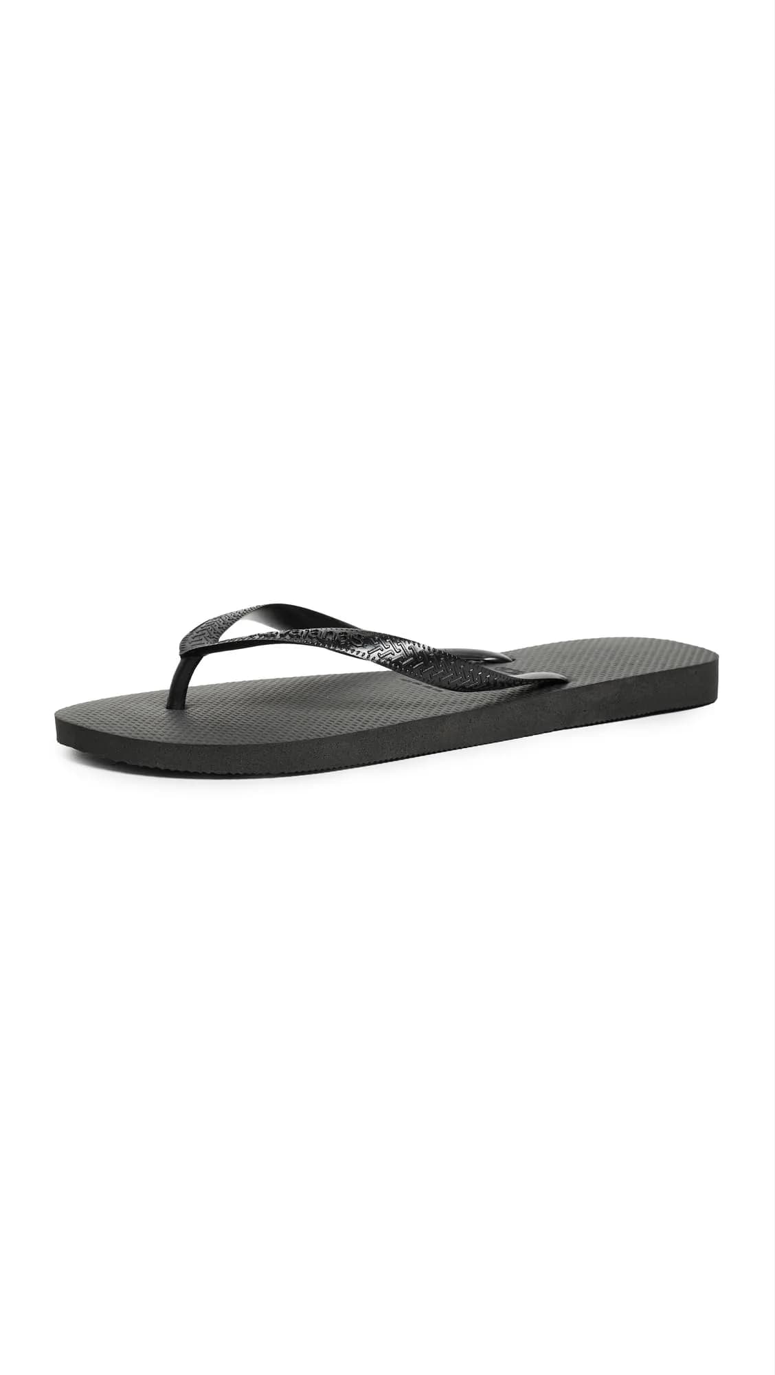Havaianas Men's Top Flip Flop Sandal Black 27 cm (10.6 in) | Durable & Versatile Beach to City Wear — Black