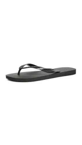 Havaianas Men's Top Flip Flop Sandal Black 27 cm (10.6 in) | Durable & Versatile Beach to City Wear thumbnail 1