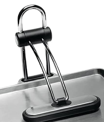 simplehuman Quick Grip Napkin Holder, Stainless Steel, Brushed | Weighted Tension Arm for One Napkin at a Time thumbnail 3
