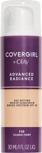 COVERGIRL Advanced Radiance Age-Defying Liquid Foundation 110 Classic Ivory | Youthful, Radiant Coverage thumbnail 1